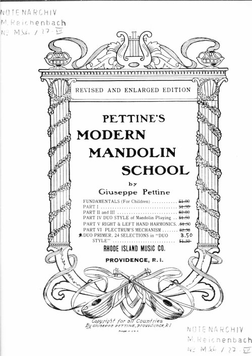 Pettine's Modern Mandolin School - Cover