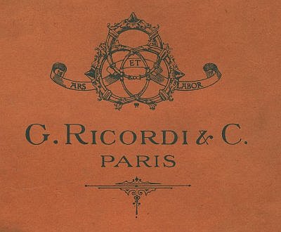 V. Monti - Petite Methode pour Mandoline - Ricordi & C. Paris