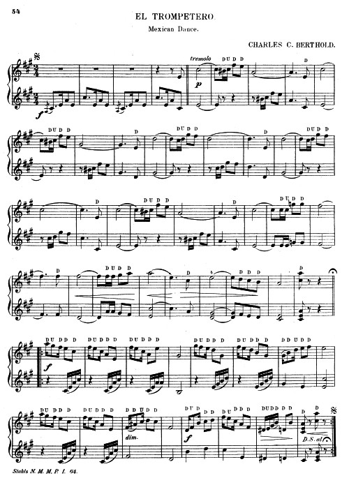 William C. Stahl - New Mandolin Method - El Trompetero