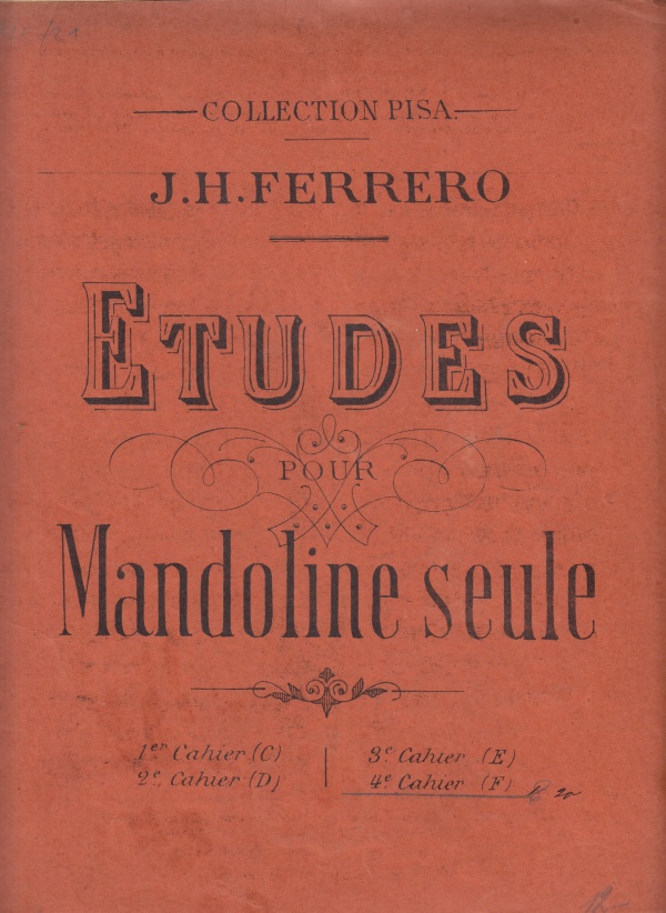 J. Humbert Ferrero - École de Mandoline - Etudes pour Mandoline