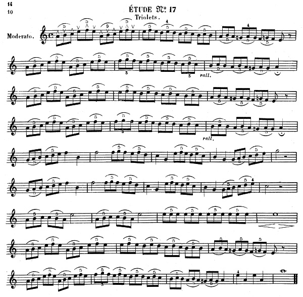J. Humbert Ferrero - Etudes pour Mandoline - No. 17