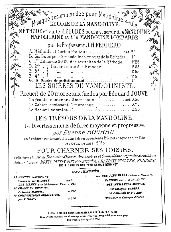J. Humbert Ferrero - L'École de Mandoline